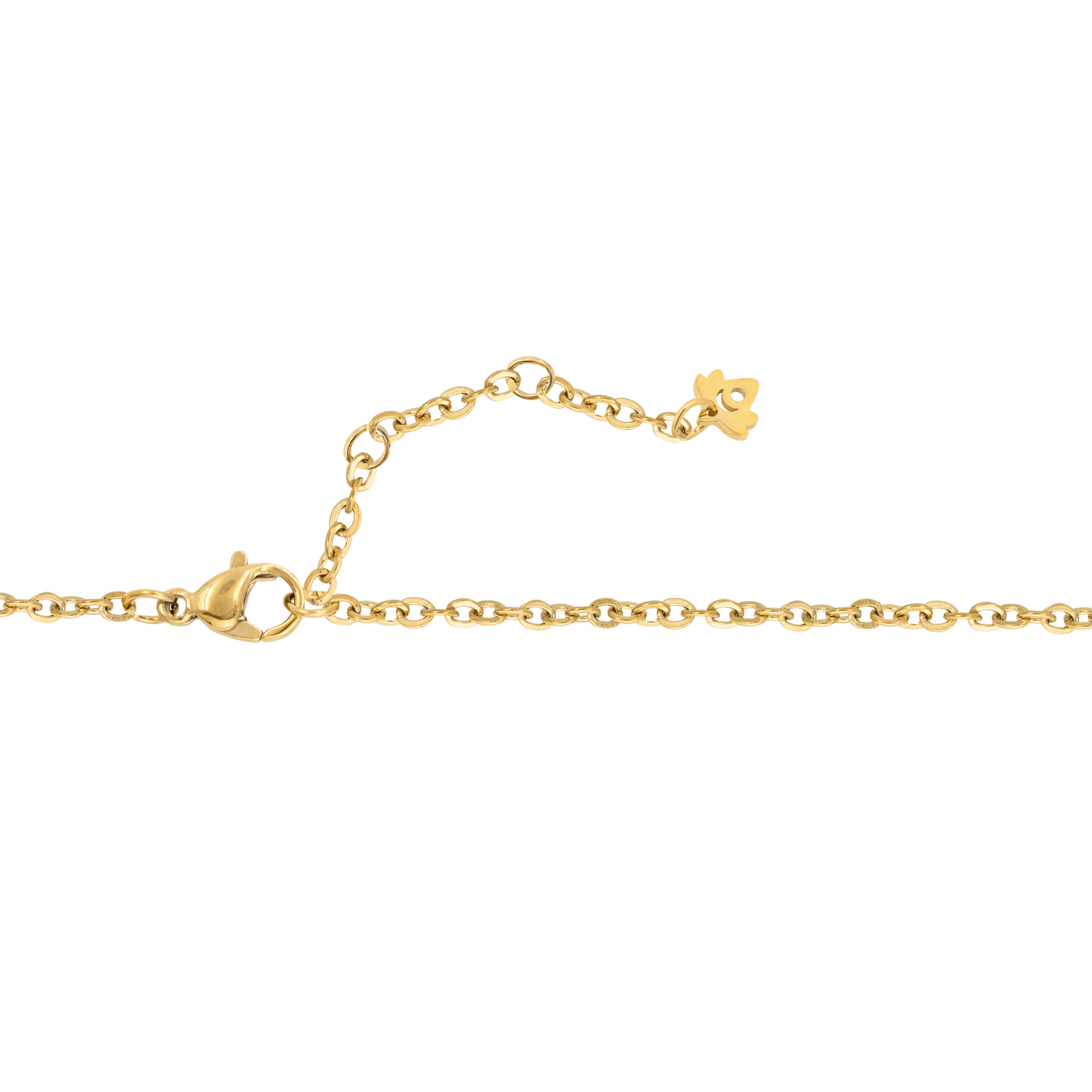 White Stars and Skies Necklace Gold