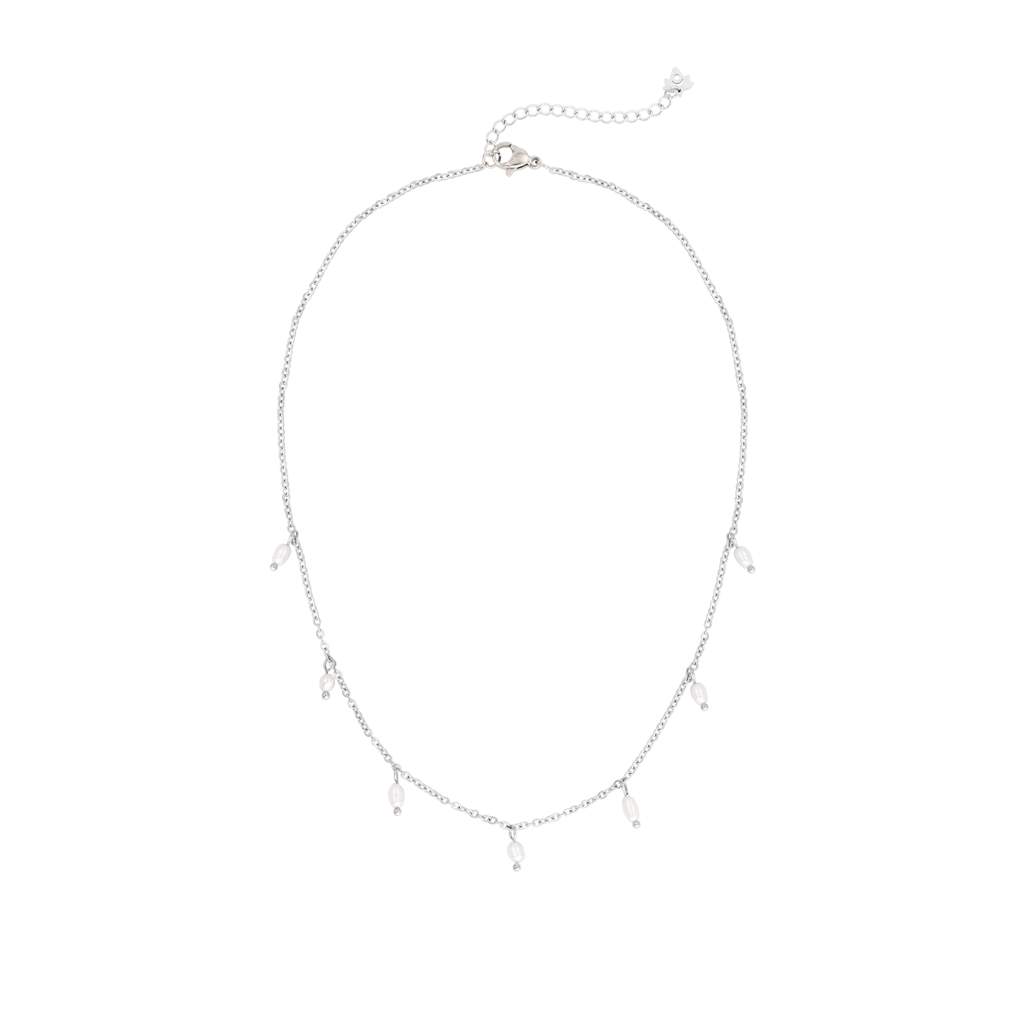 Perla Blanco Choker Silver