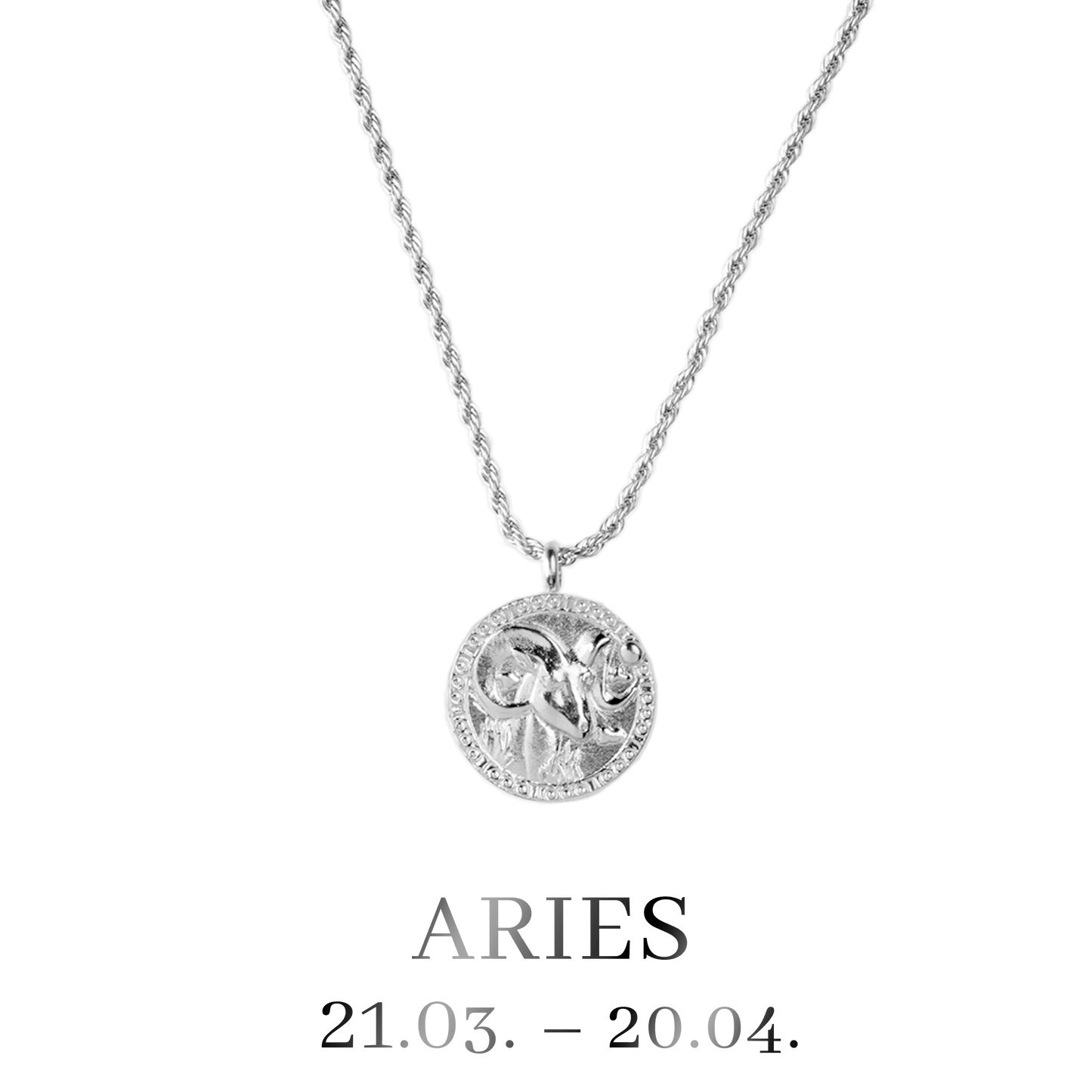 Aries Necklace Silver
