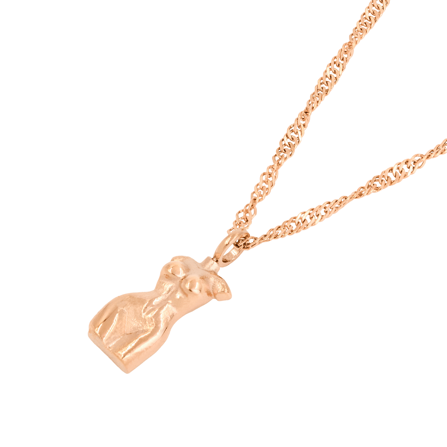 Love Your Body Necklace Rose Gold