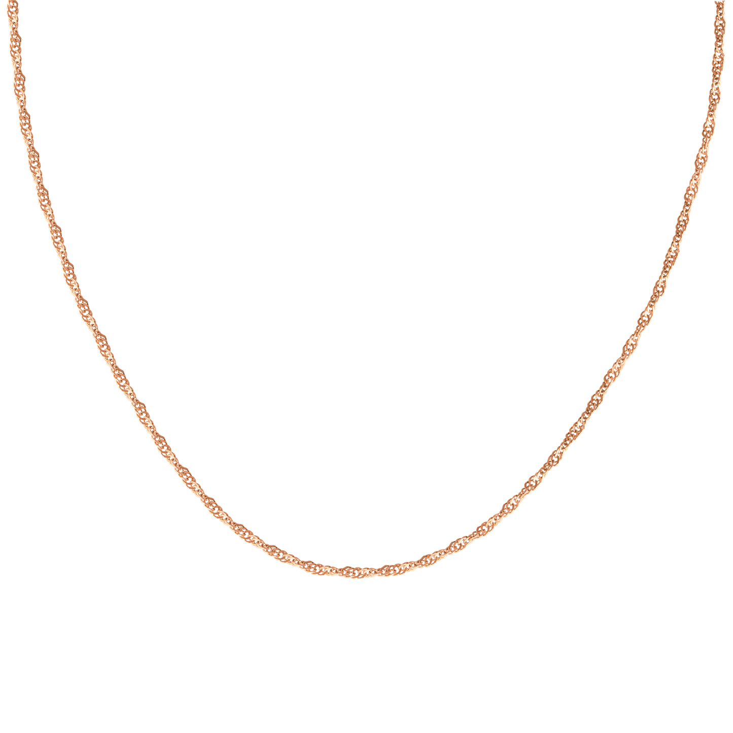 Slim Singapore Necklace Rose Gold