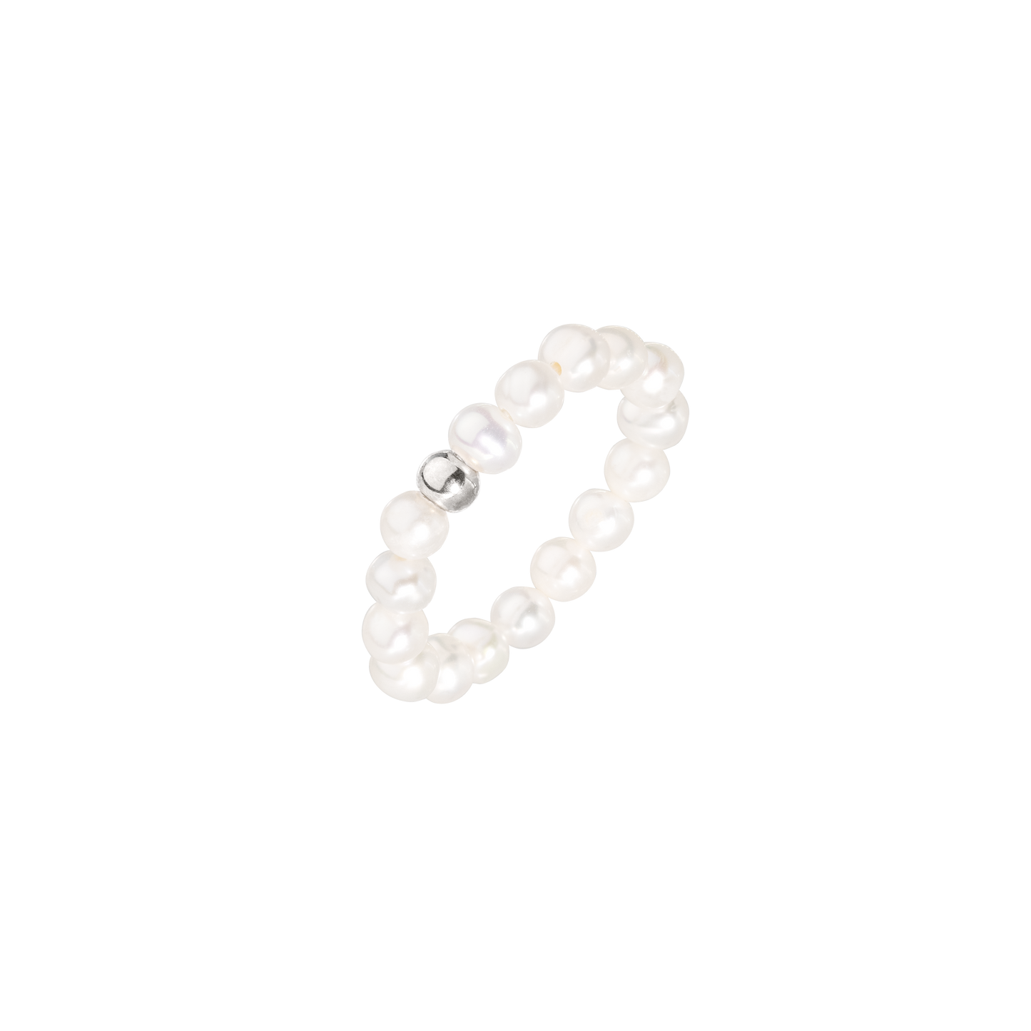 Summertime Pearl Ring Silver