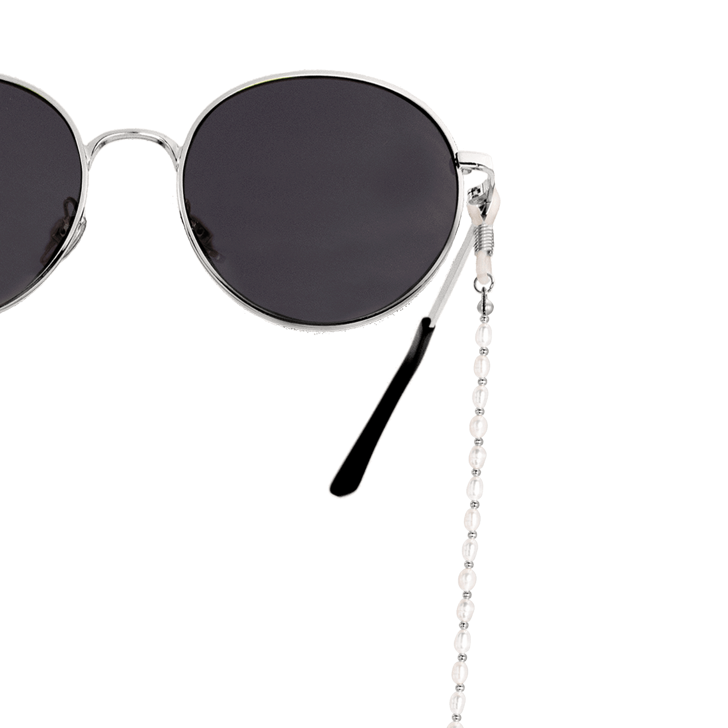Pearly Sunglasses Chain Silver