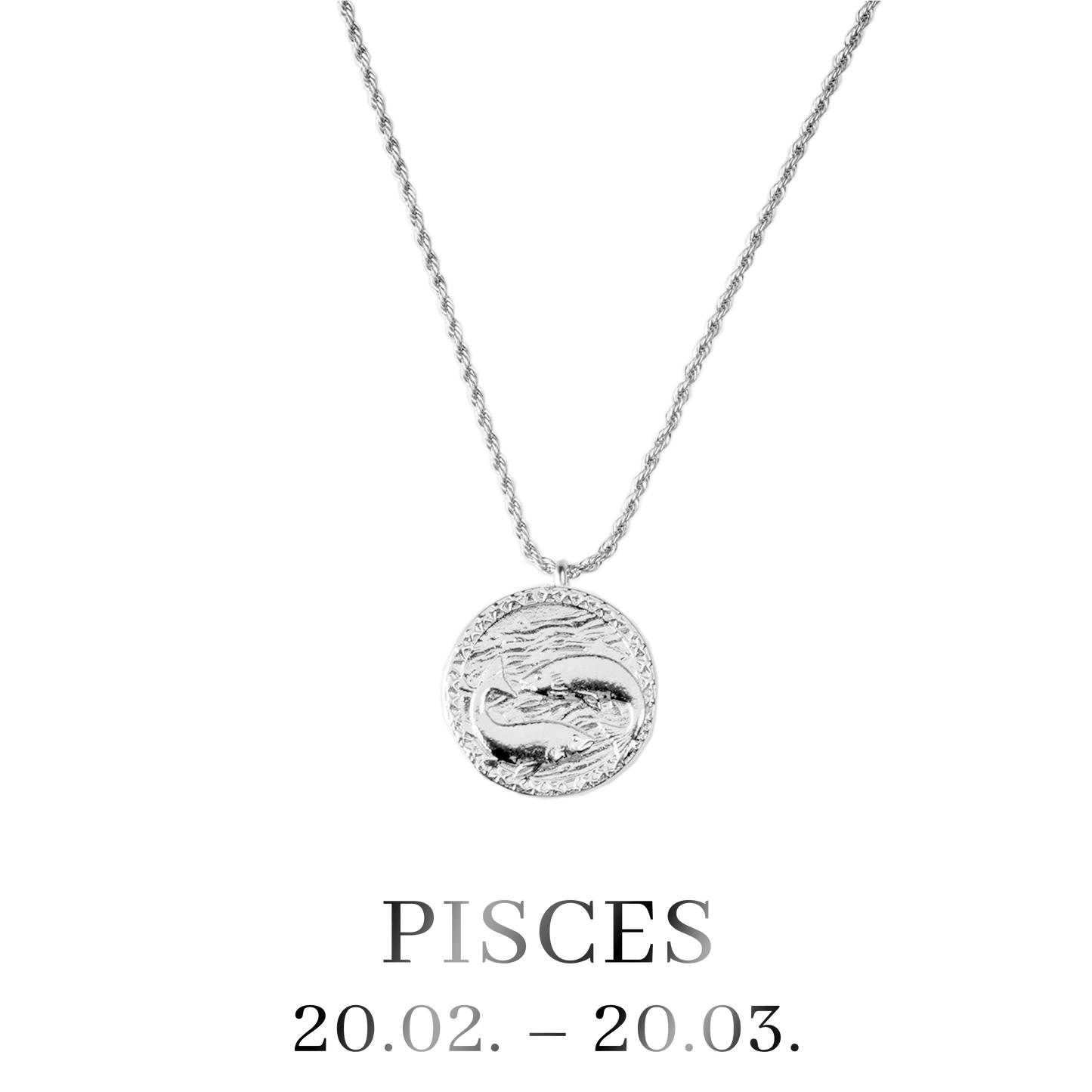Pisces Necklace Silver