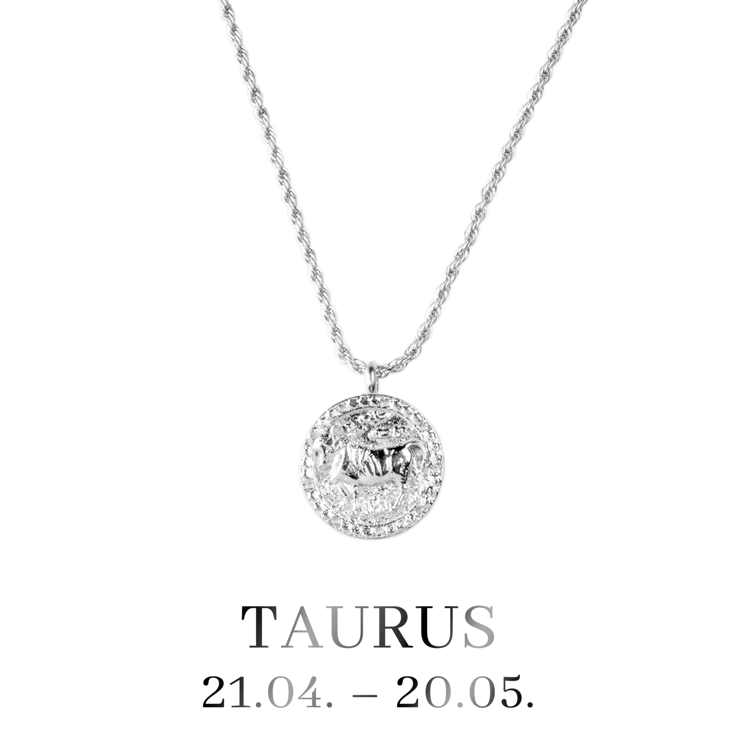 Taurus Necklace Silver