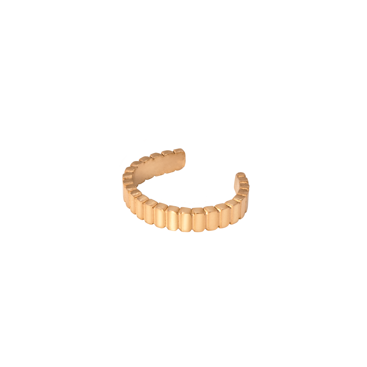 Striped Ear Cuff Rose Gold