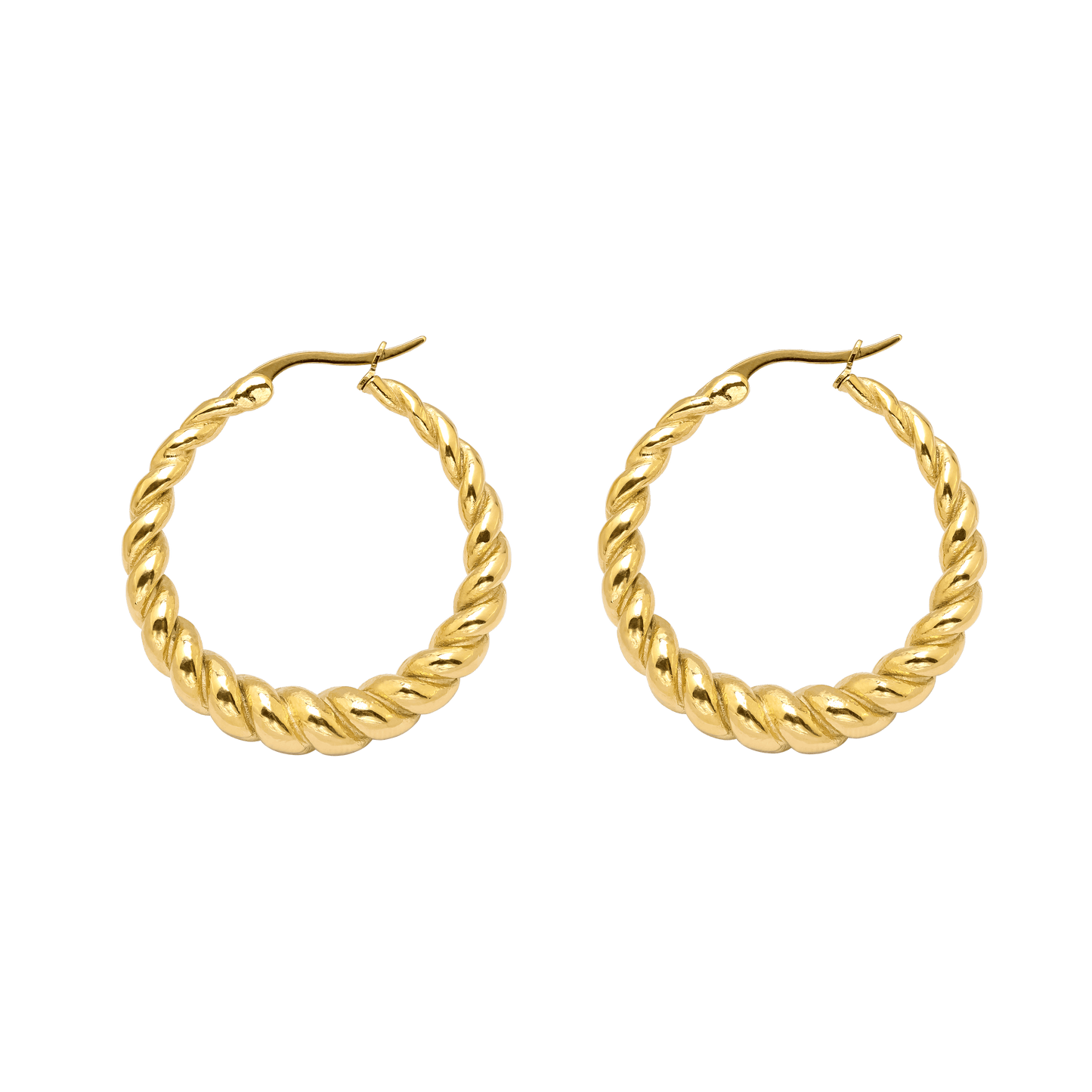 Curly Hoops Gold
