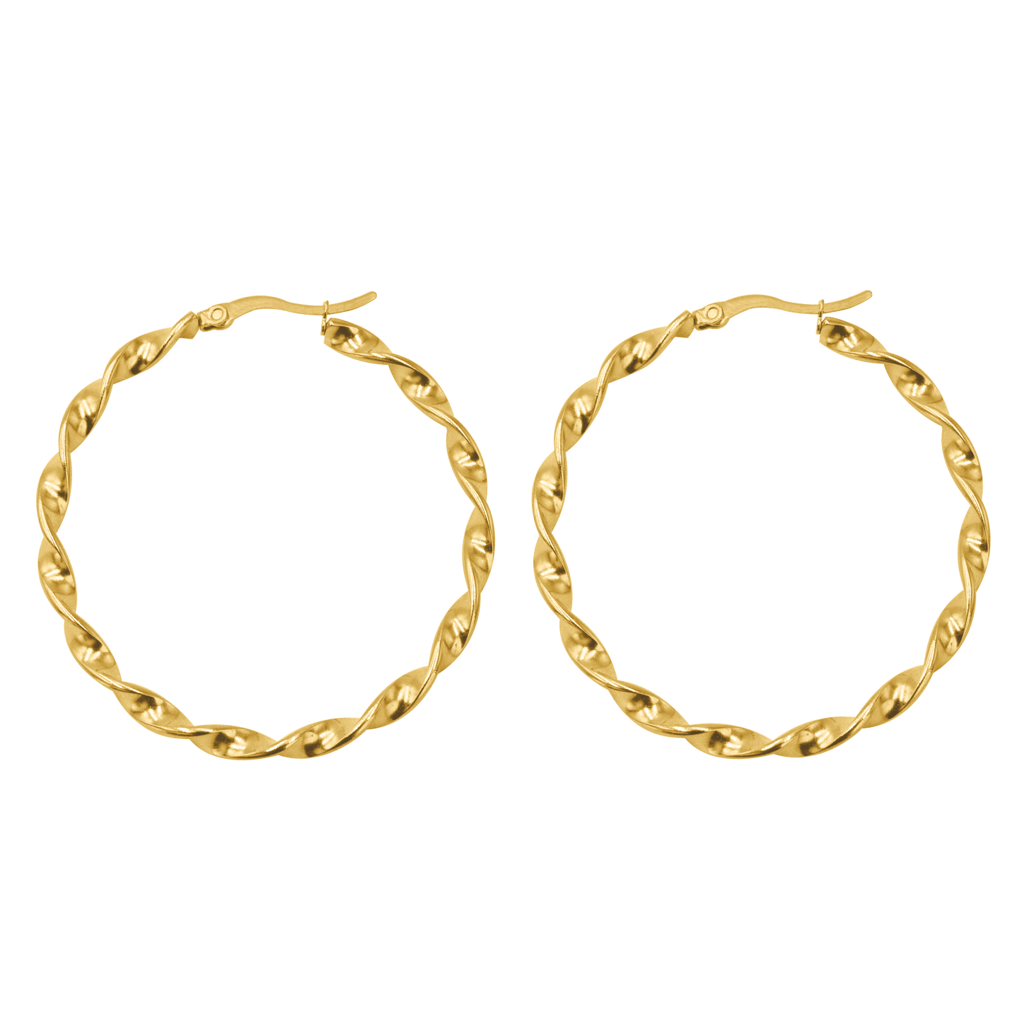 Tangled Hoops Gold