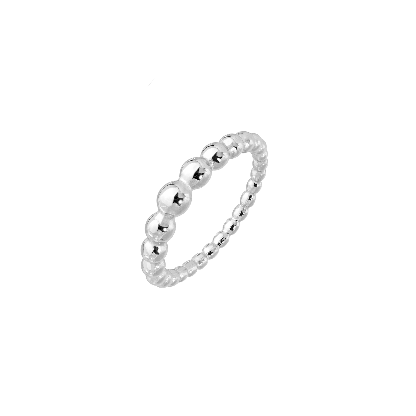 Beady Ring Silver