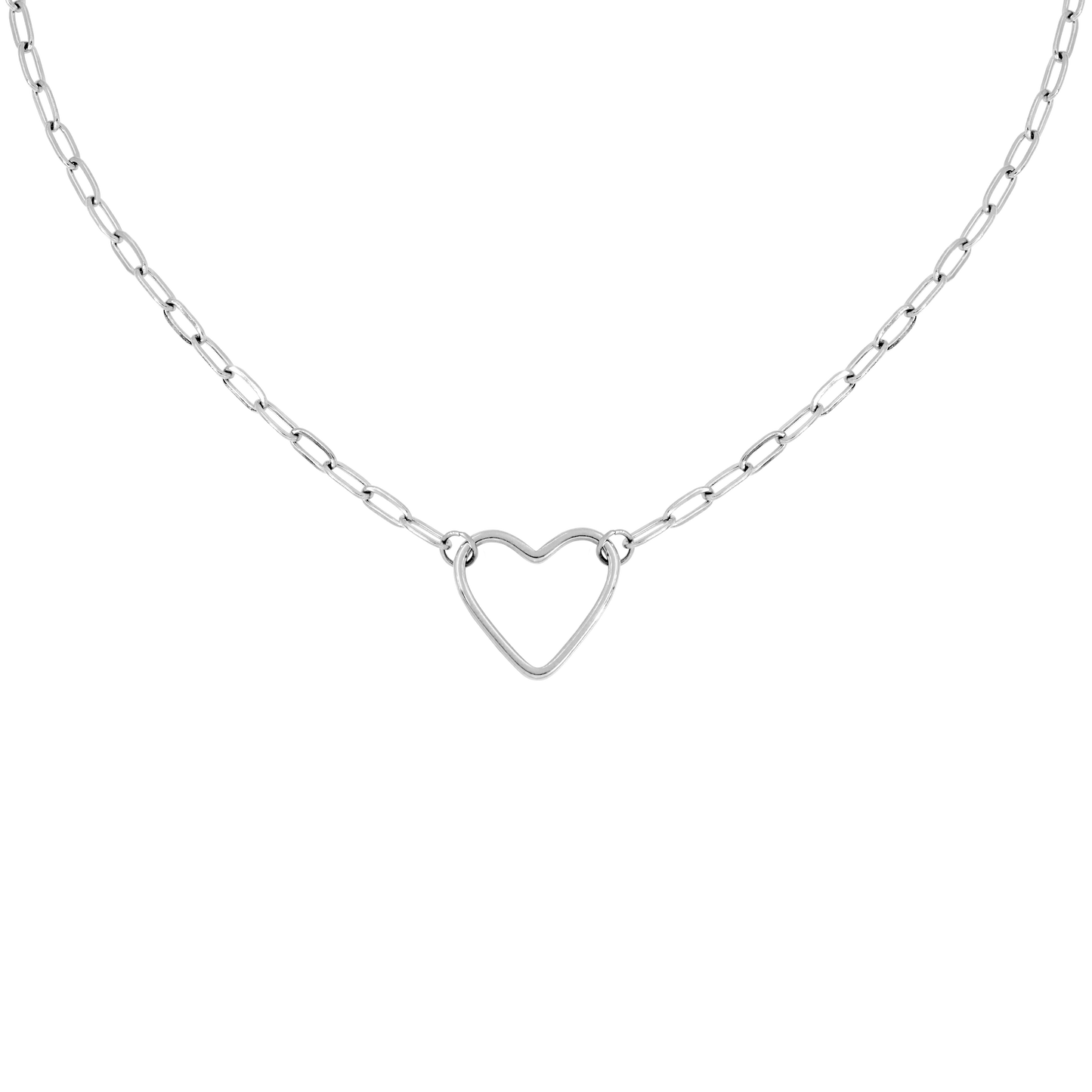 Loving Heart Necklace Silver