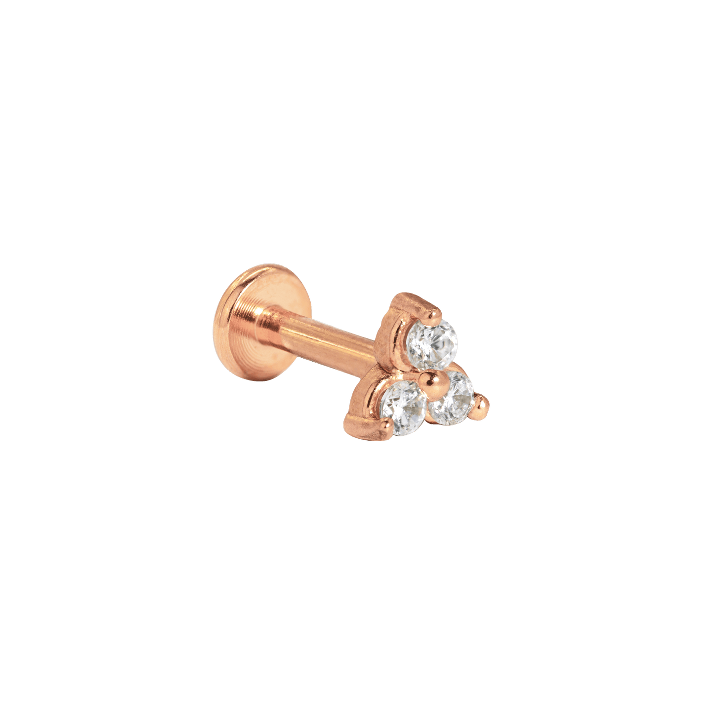 Sparkle Piercing Stud Rose Gold