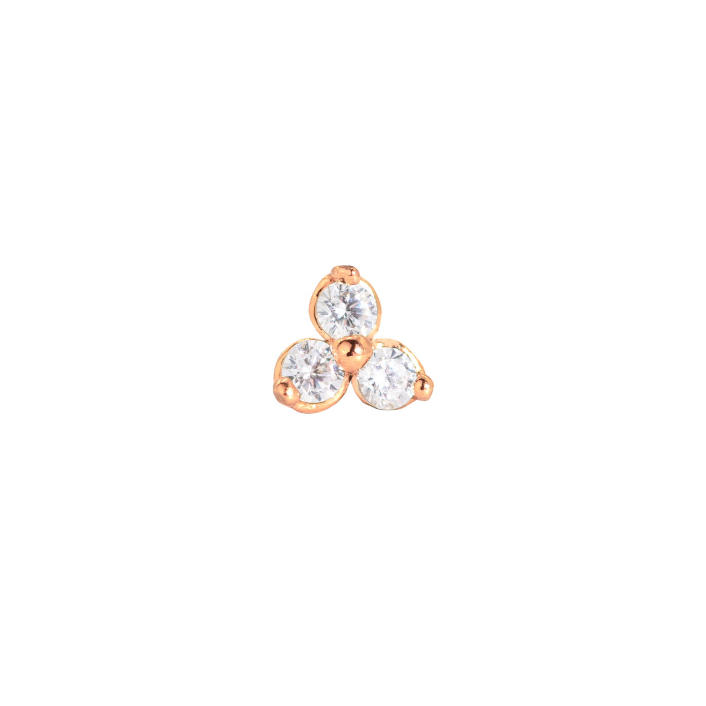 Sparkle Piercing Stud Rose Gold