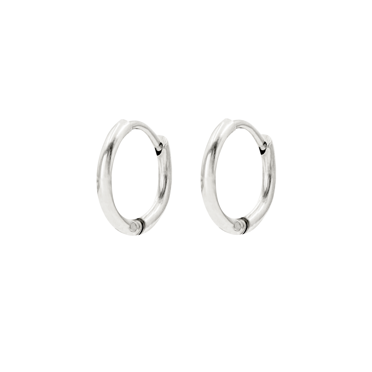 Slim Hoops Small Silver