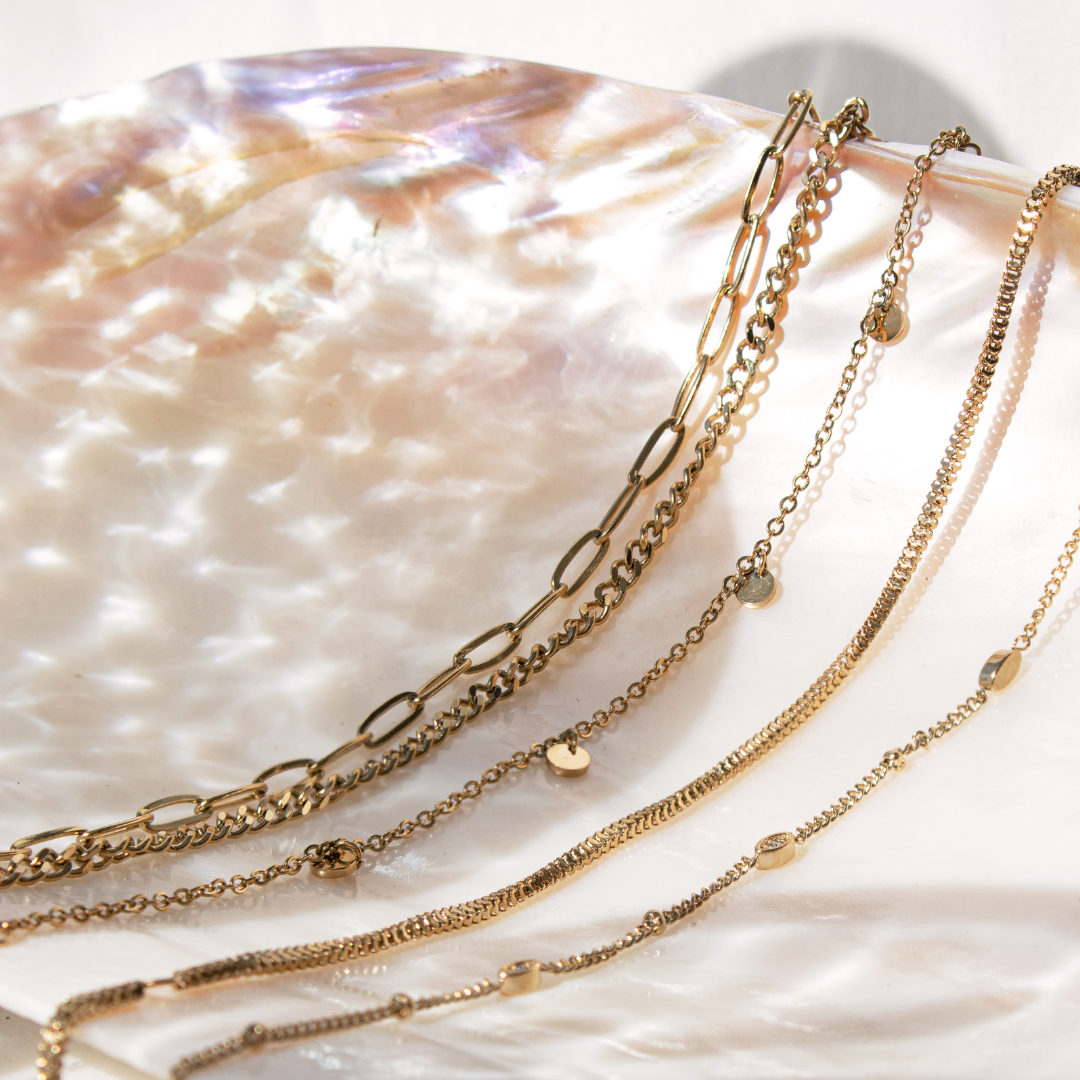 Box Snake Anklet Rose Gold