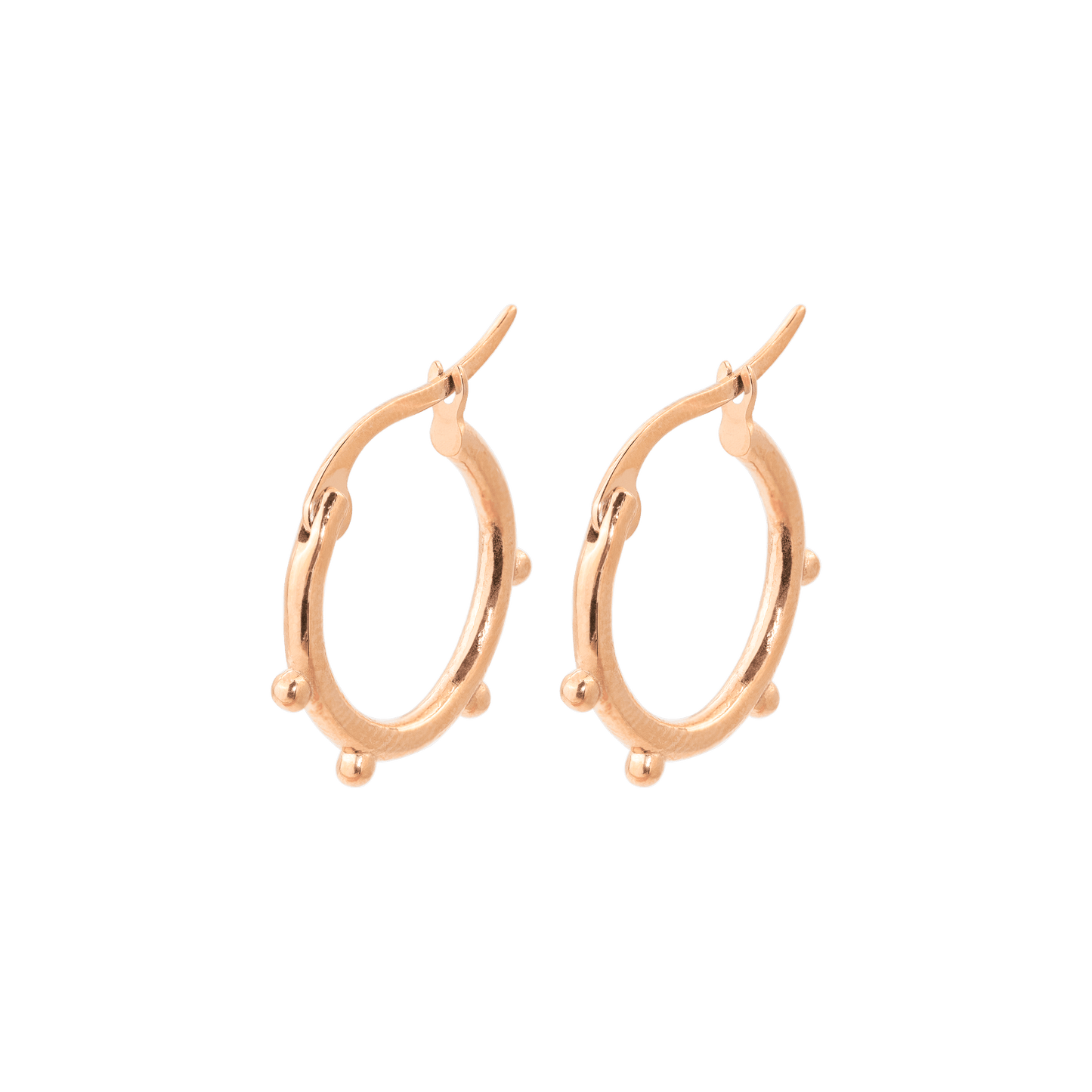 Dottie Hoops Rose Gold