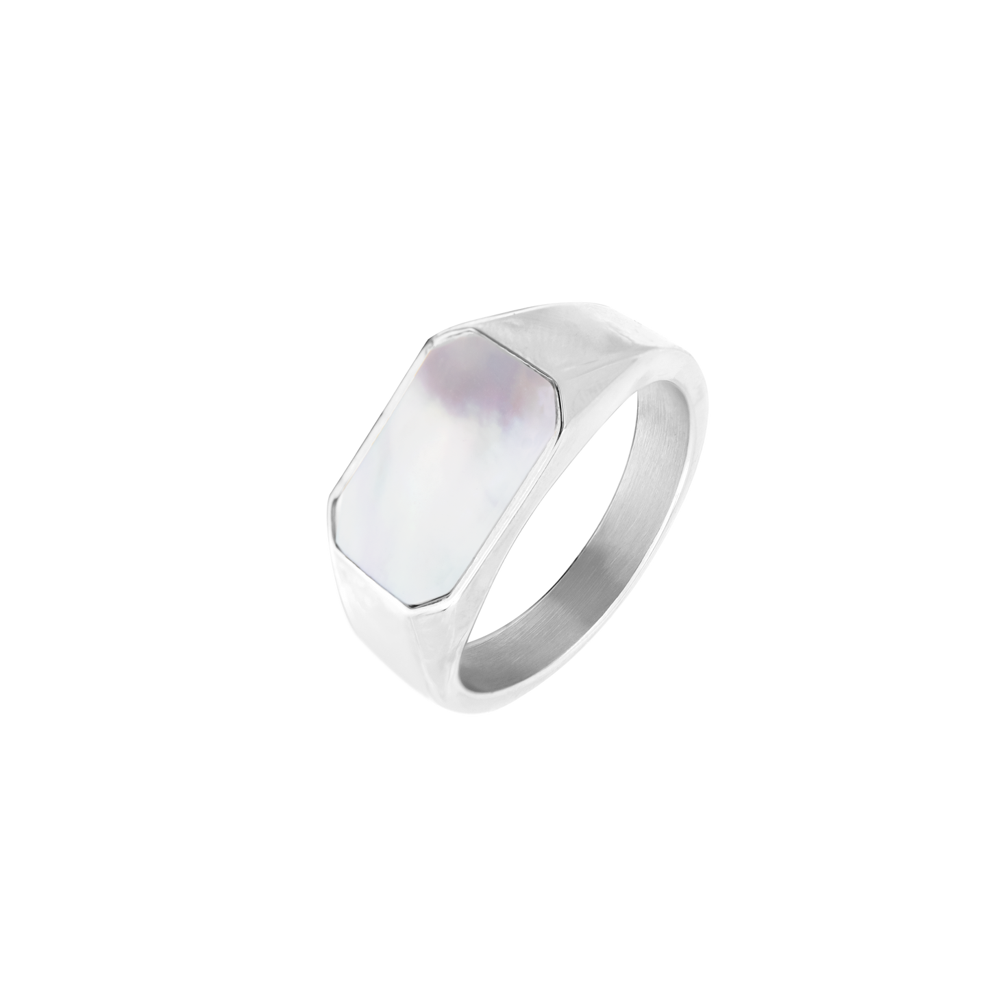 Mother of Pearls Ring Silver