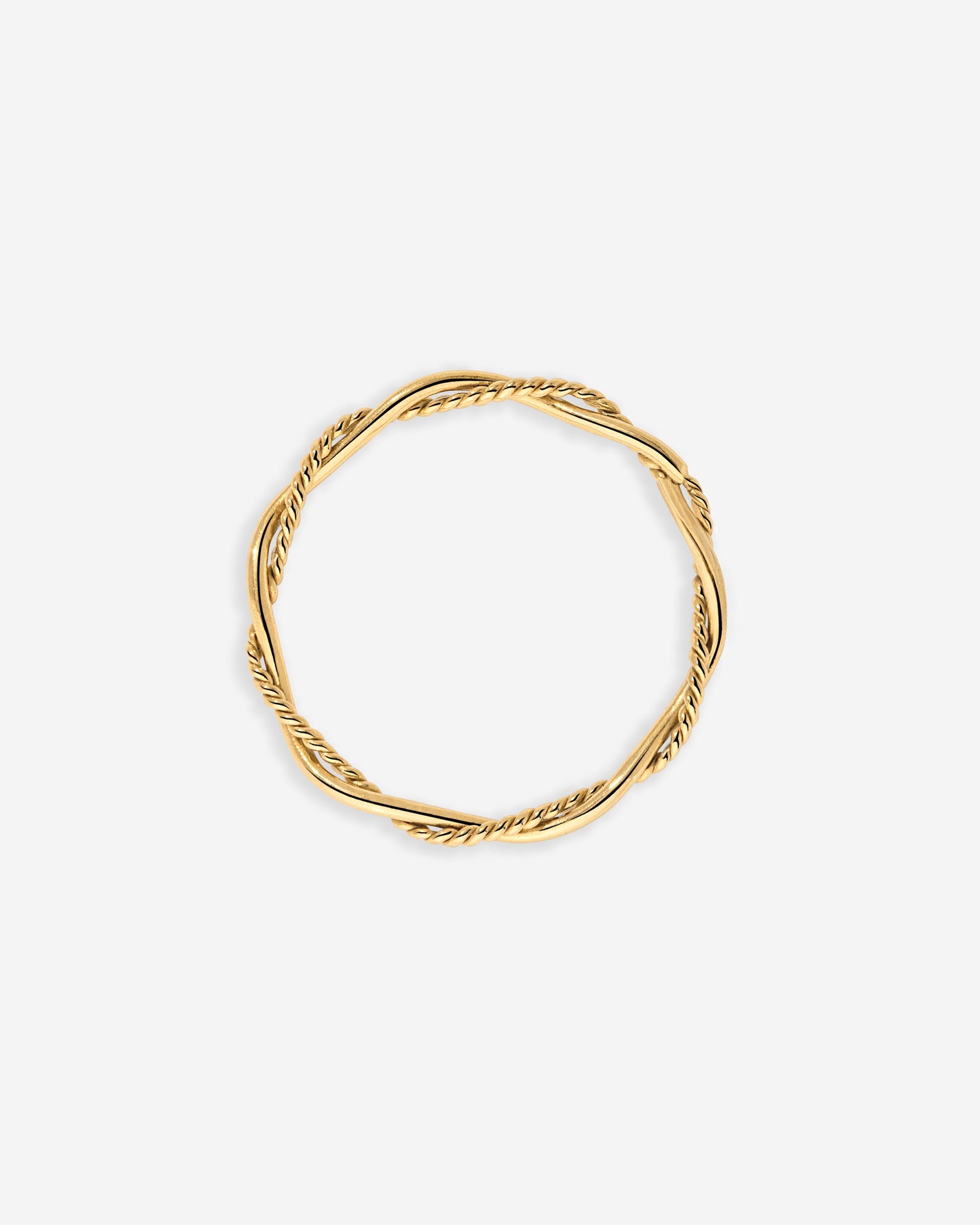 Curly Twist Ring Gold