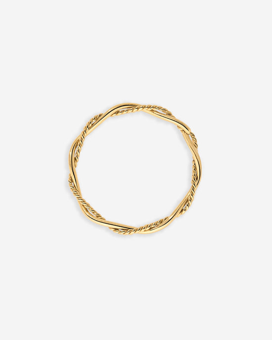 Curly Twist Ring Gold