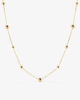 Infinite Beads Necklace Gold