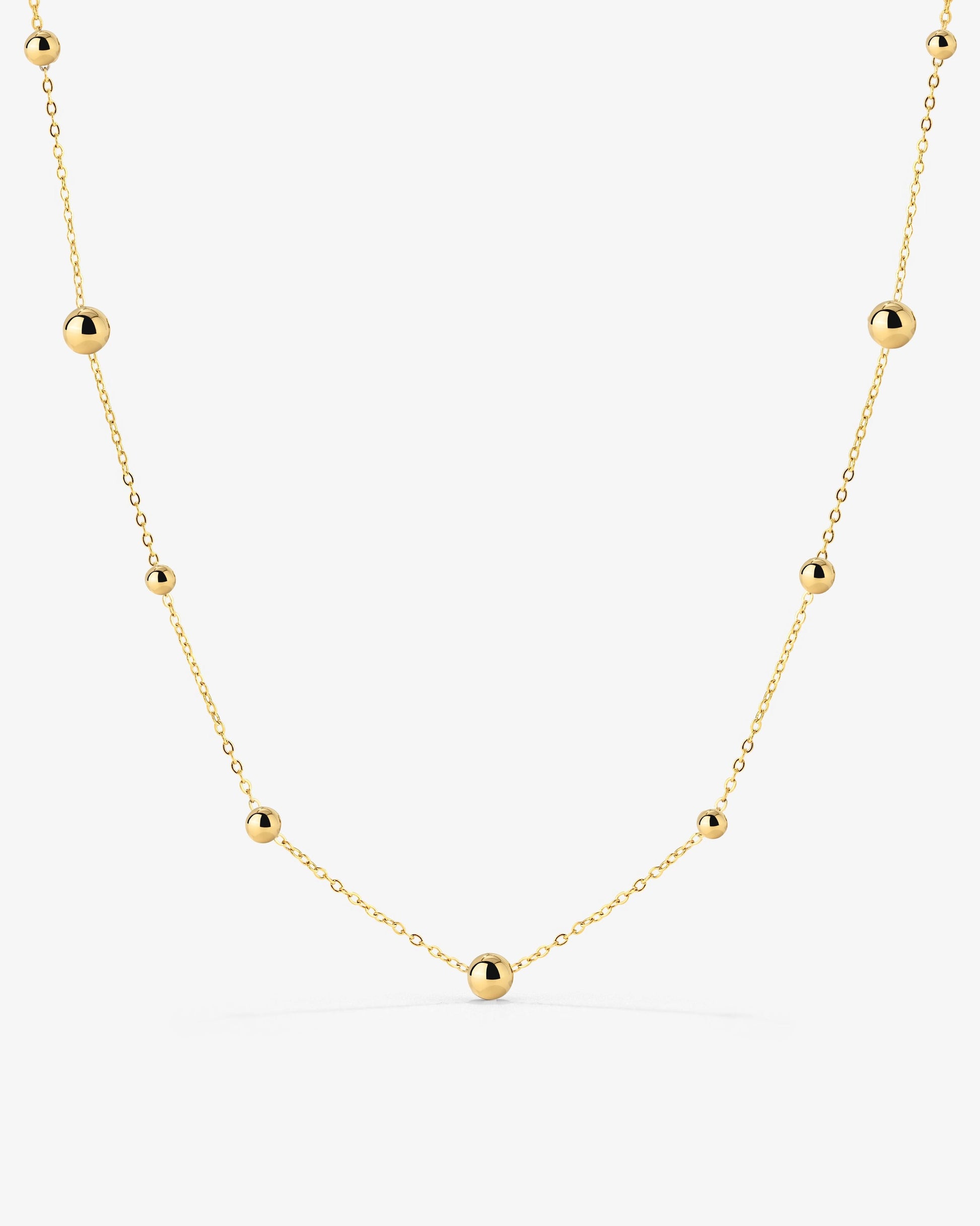 Infinite Beads Necklace Gold