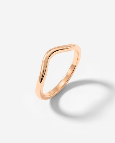 Gentle Curve Ring Rose Gold