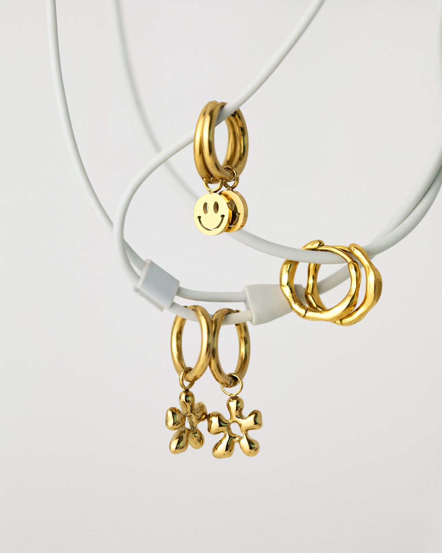 Melting Flower Hoop Set Small