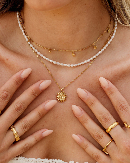 Perlita Choker Gold
