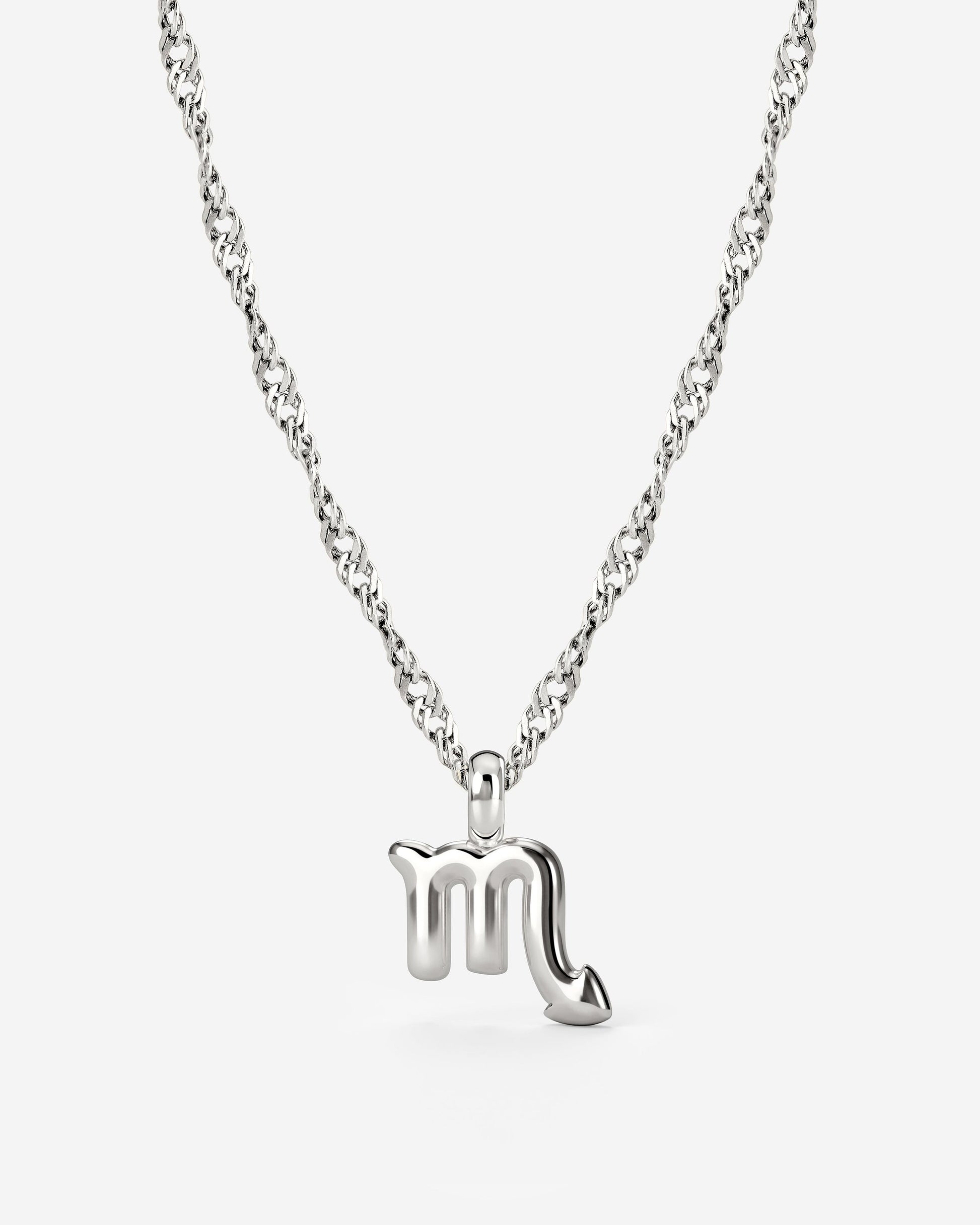 Scorpio Bubble Necklace Silver
