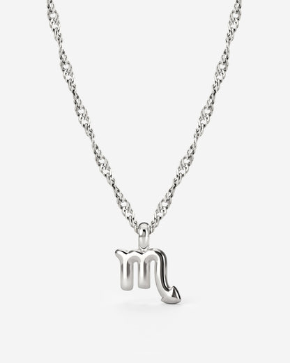 Scorpio Bubble Necklace Silver