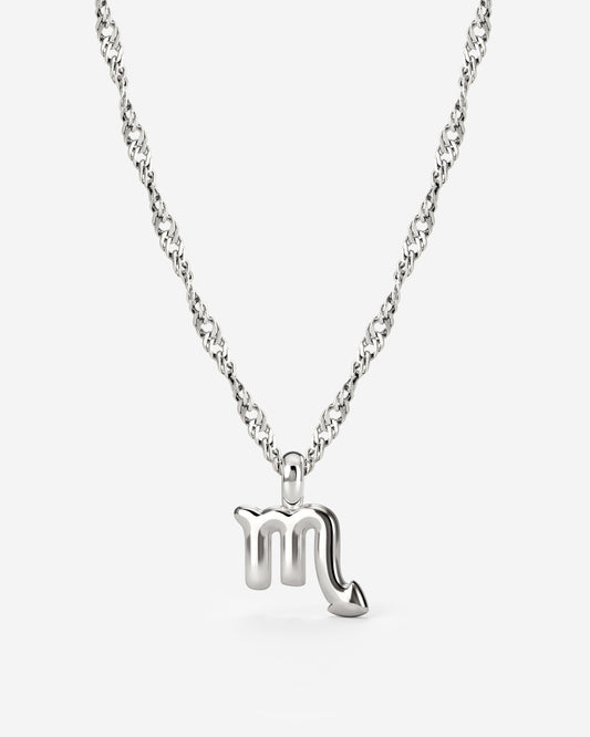Scorpio Bubble Necklace Silver