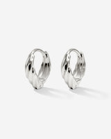 Mini Twist Hoops Silver