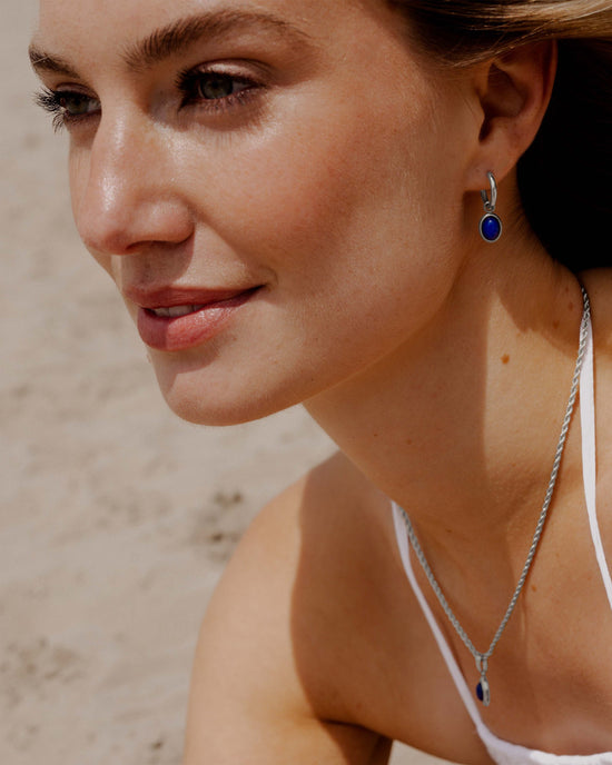 Deep Sea Hoop Set Small Silver