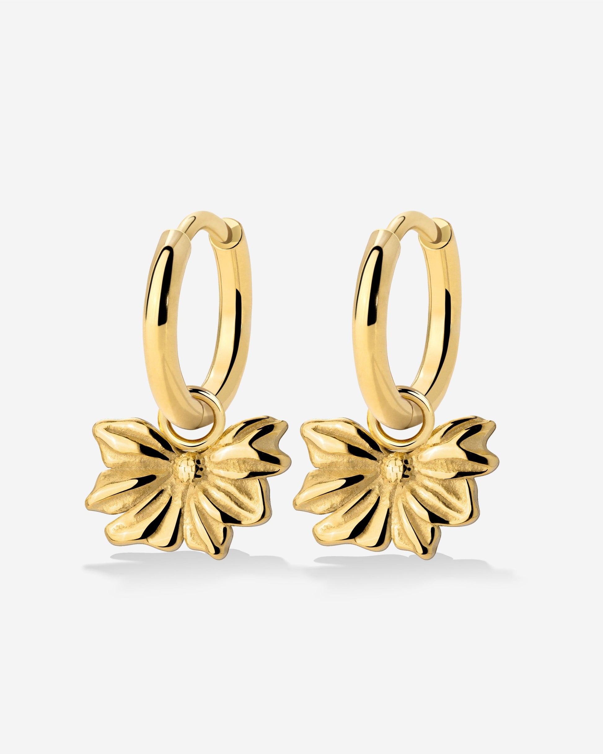 Eternal Bloom Hoop Set Small gold