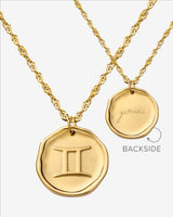 Zodiac Necklace – Gemini Gold