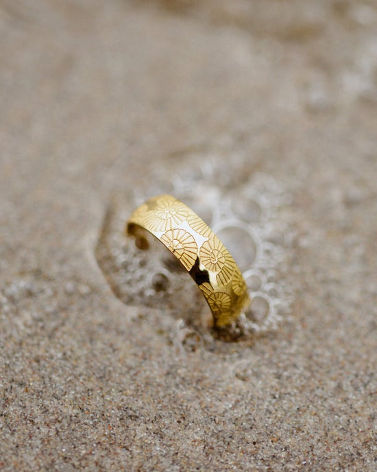 Ammonite Shell Ring Silver