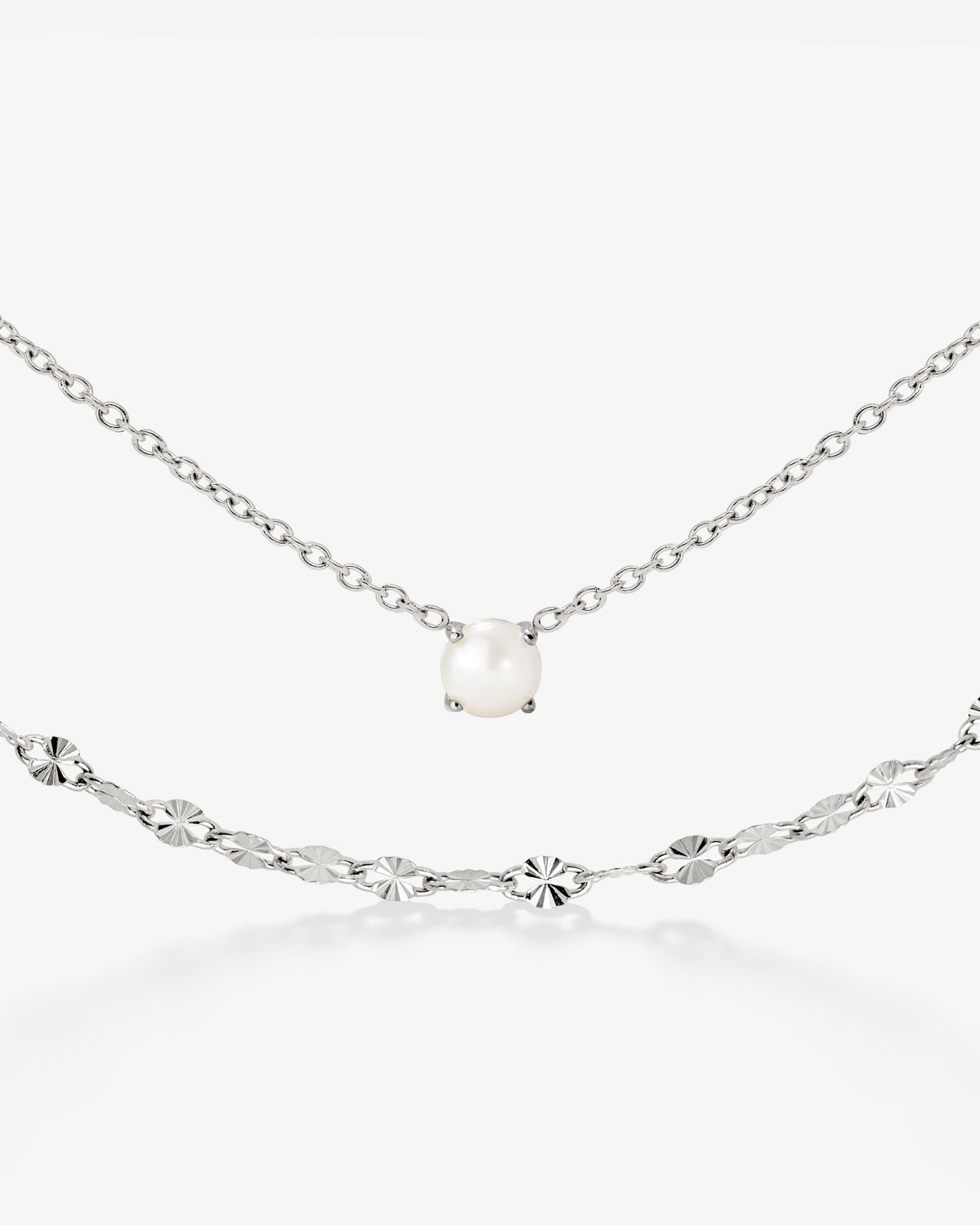 Delicate Pearl Bundle Silver