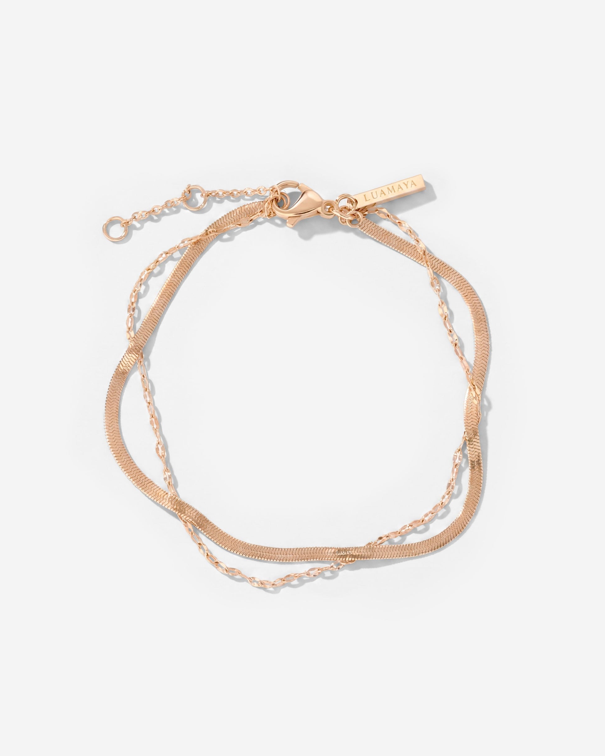 Aligned Double Bracelet