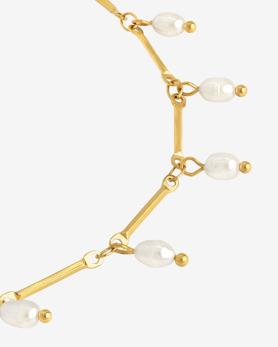 Annes Authentic Pearl Choker gold