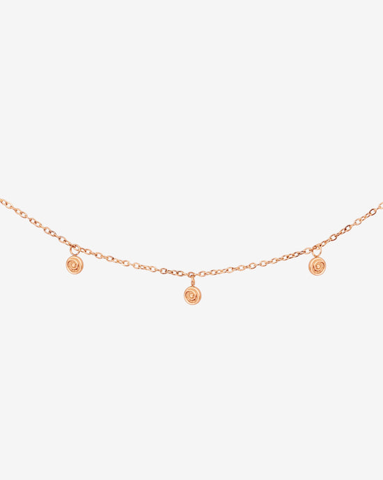 Swirl'n Choker Rose Gold