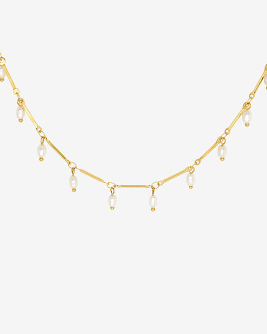 Annes Authentic Pearl Choker Gold
