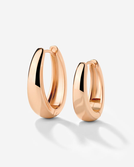 Seeker Hoops Medium Rose Gold