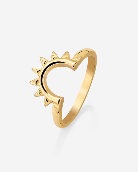 Sun Ray Ring Gold