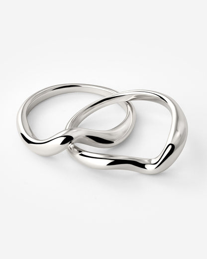 Twinsies Ring Silver