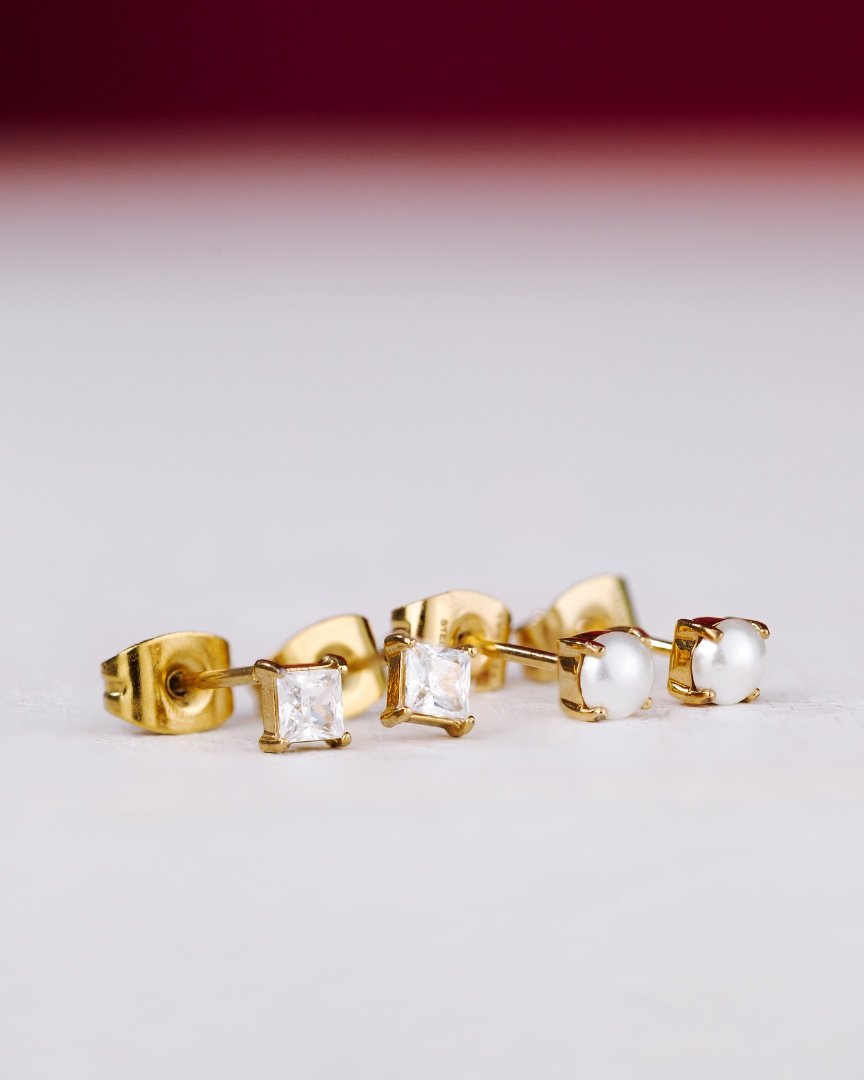 North Star Studs Silver