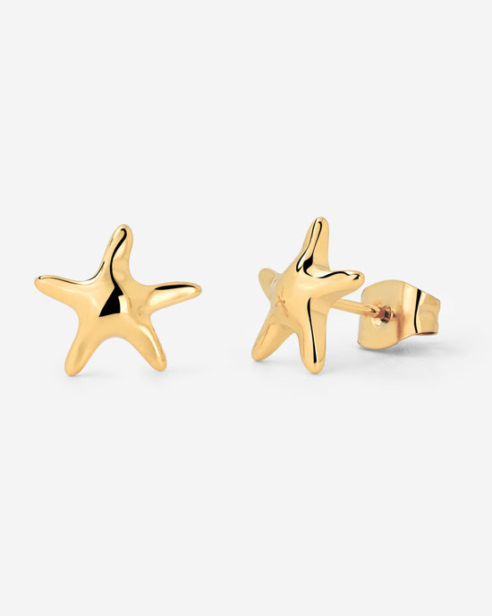 Sea Star Studs gold