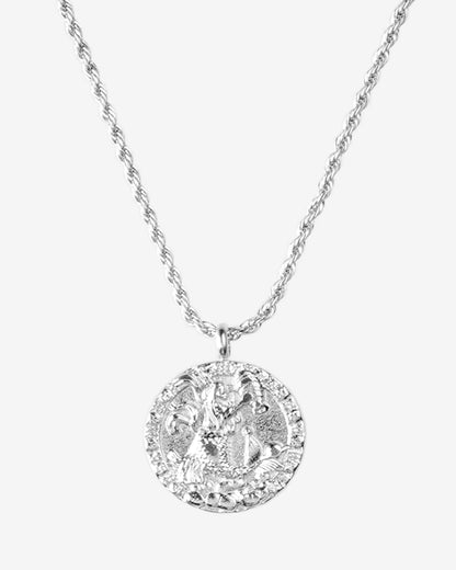 Zodiac Sign Necklace Silver