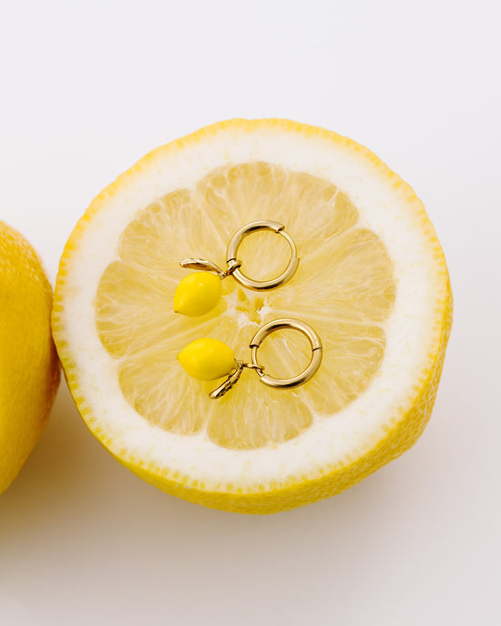 Lemony Hoop Set Small Silver