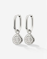 Sun Seeker Oval Hoop Set Baby Silver