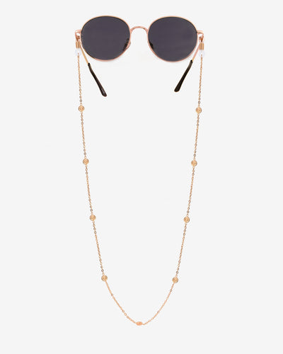 Swirl'n Sunglasses Chain Rose Gold