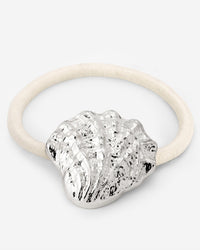Shell Hair Tie Creme